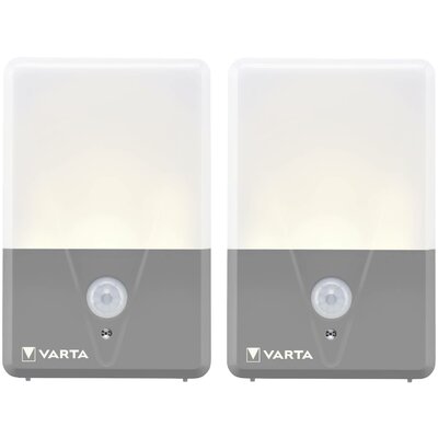 Varta 16634101402 Motion Sensor Outdoor Light Twin LED Kemping lámpa 40 lm Elemekről üzemeltetett 60 g Szürke