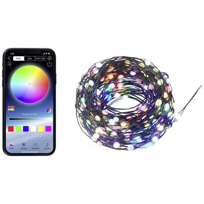 Bluetoothos RGB fényfüzér, USB, 200 LED, 19,9 m, Sygonix SY-5167250