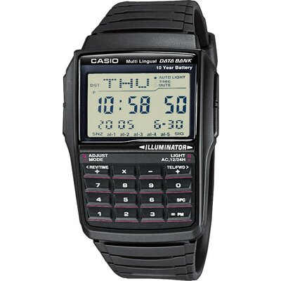 Casio Kvarc Karóra DBC-32-1AES (H x Sz x Ma) 50.4 x 37.4 x 12 mm Fekete Ház anyaga=Műgyanta Anyag (karpánt)=Műgyanta