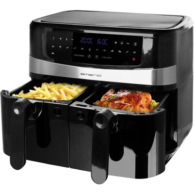 EMERIO AF-126672.4 Forrólevegős fritőz 2400 W Fekete