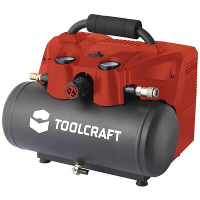 TOOLCRAFT AP-1200 / TAWB-200 Akkus sűrített levegős kompresszor 6 l 8 bar