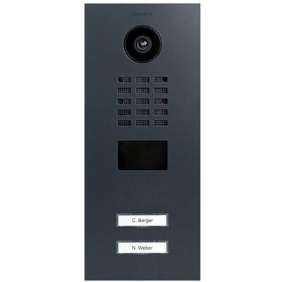 DoorBird D2102V IP videó kaputelefon LAN Külső egység Nemesacél, RAL 7016 (selyemmatt)