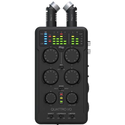 Audio csatlakozó IK Multimedia iRig Pro Quattro I/O Deluxe Monitor felügyelet