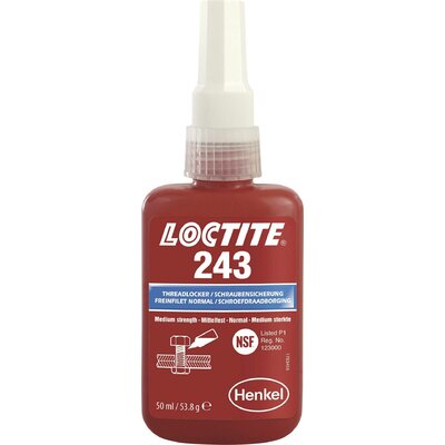 Csavarbiztosító Szilárdság: Közepes 50 ml LOCTITE® 243 1335884