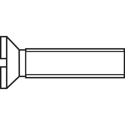 TOOLCRAFT 889715 Süllyesztett csavarok M2.5 8 mm Egyeneshornyú DIN 963 Acél Cinkezett 1 db