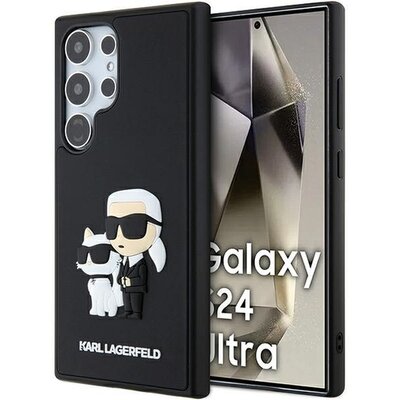 Eredeti tok KARL LAGERFELD KLHCS24L3DRKCNK for SASMSUNG S24 Ultra (3D RUBBER KC NFT) black