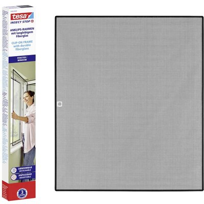 tesa INSECT STOP 55360-00000-00 Légyfogó rács (Sz x Ma) 1 m x 1.2 m Antracit 1 db