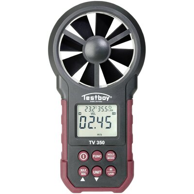 Testboy TV 350 Anemométer 0.8 - 30 m/s