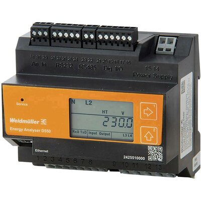 Weidmüller ENERGY ANALYSER D550 Digitális beépíthető mérőműszer