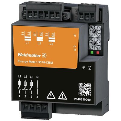 Weidmüller ENERGY METER D370-CBM Digitális beépíthető mérőműszer