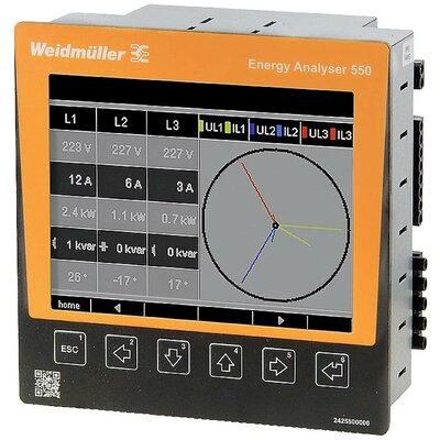 Weidmüller ENERGY ANALYSER 550-24 Digitális beépíthető mérőműszer