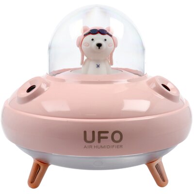 Aromaterápiás gép / párásító / diffúzor UFO rózsaszín