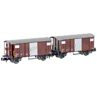 Hobbytrain H24202 N 2 db SBB K2 dobozos kocsi készlet