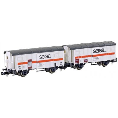 Hobbytrain H24253 N 2 db SERSA K3 vasúti építőkocsiból álló készlet