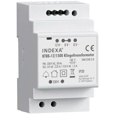 PENTATECH 32126 Csengő transzformátor 8 V/AC, 12 V/AC