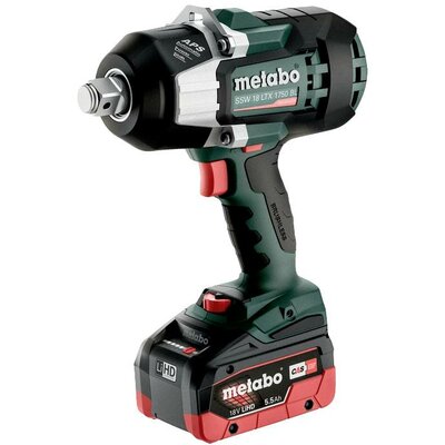 Metabo SSW 18 LTX 1750 BL 602402660 Akkus ütvecsavarozó 18 V Vele szállított akkuk száma 2 5.5 Ah LiHD kefe nélkül, 2. akkuval, Hordtáskával, Töltővel