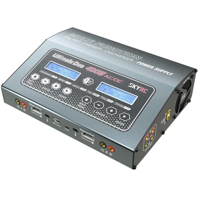 SKYRC D400 Modell multifunkciós töltő 20 A LiPolimer, LiFePO, Lítiumion, NiMH, NiCd, Ólom