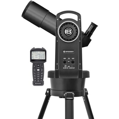 Bresser Optik 80/400 GoTo Lencsés teleszkóp Azimutális Akromatikus Nagyítás 20 - 160 x