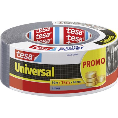 tesa UNIVERSAL 56338-00001-01 Szövet ragasztószalag Ezüst (H x Sz) 65 m x 48 mm 1 db