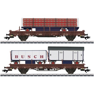 Märklin 45042 H0 DR Circus Busch tehervagon 2db-os készlet