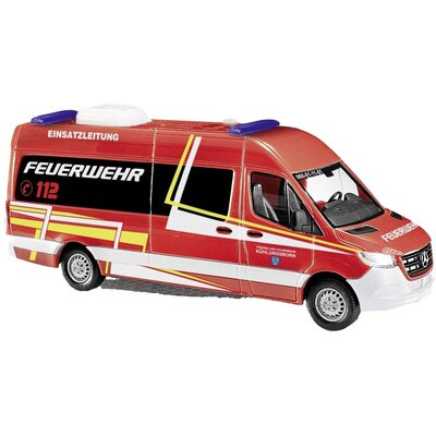 Busch 52625 H0 Sürgősségi jármű modell Mercedes Benz Sprinter hosszú tűzoltóság Kühlungsborn