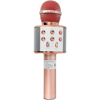 Multimedia karaoke mikrofon CR58S HQ pink gold