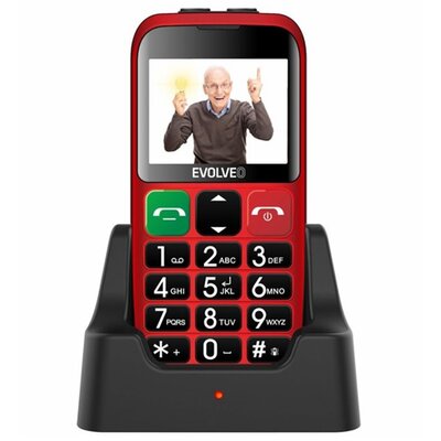 EVOLVEO SGM EP-850-EBR MOBILTELEFON készülék EVOLVEO EP-850 EasyPhone EB (Piros) Nagy gomb és kijelző, vészhívó gomb! [Evolveo EP-850 Easy Phone EB]