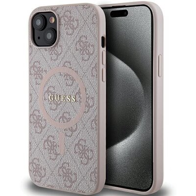 Eredeti tok GUESS GUHMP14SG4GFRP for iPhone 14 (Compatible with Magsafe / 4G Ring classic logo / pink)