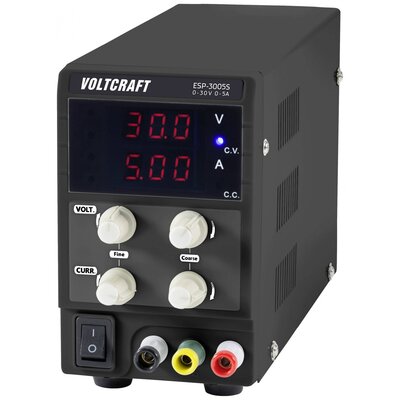 Szabályozható labortápegység 1x - 30 V - 5 A 150 W, VOLTCRAFT ESP-3005S