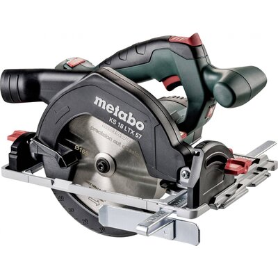 Metabo KS 18 LTX 57 Akkus kézi körfűrész Vágási mélység max. (90°) 57 mm akku nélkül, töltő nélkül, Hordtáskával, párhuzamos ütközővel 18 V