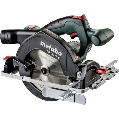 Metabo KS 18 LTX 57 Akkus kézi körfűrész Vágási mélység max. (90°) 57 mm akku nélkül, párhuzamos ütközővel 18 V