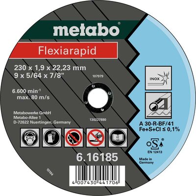 Metabo 616182000 Vágótárcsa, egyenes 25 db