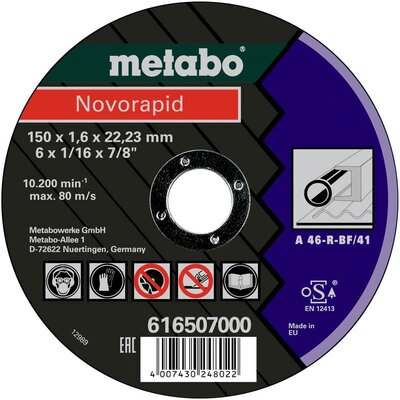 Metabo 616507000 Vágótárcsa, egyenes 25 db