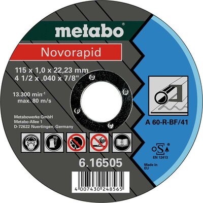 Metabo 616505000 Vágótárcsa, egyenes 25 db