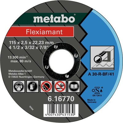 Metabo 616770000 Vágótárcsa, egyenes 25 db