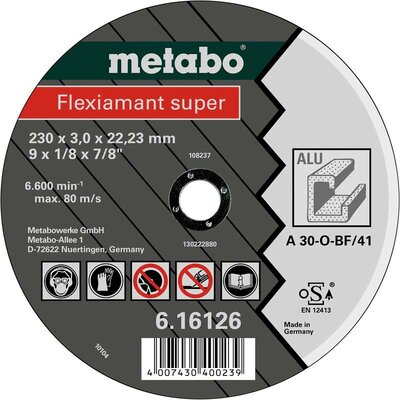 Metabo 616752000 Vágótárcsa, egyenes 25 db