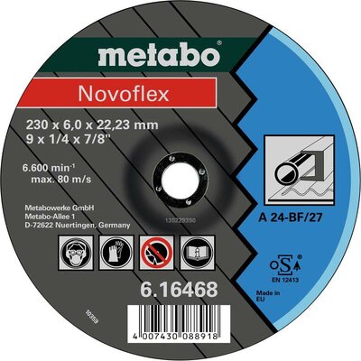 Metabo 616468000 Nagyolótárcsa, hajlított Furat átmérő 22.23 mm 10 db