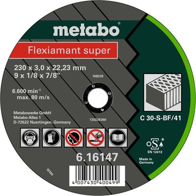 Metabo 616733000 Vágótárcsa, egyenes 25 db