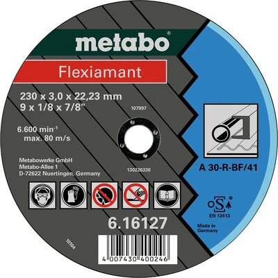 Metabo 616123000 Vágótárcsa, egyenes 25 db