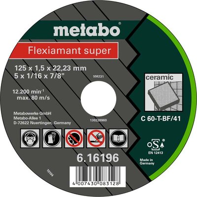 Metabo 616196000 Vágótárcsa, egyenes 25 db