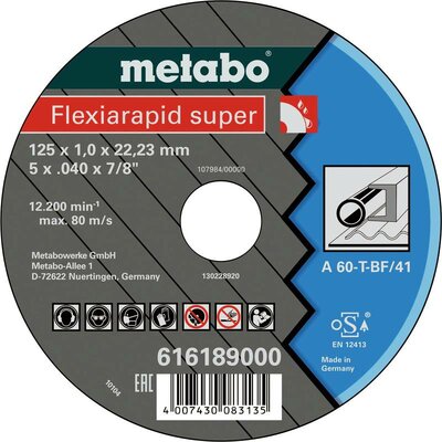 Metabo 616191000 Vágótárcsa, egyenes 25 db