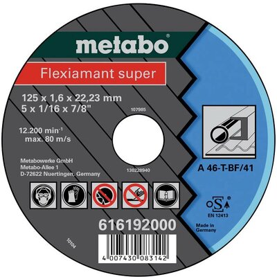 Metabo 616192000 Vágótárcsa, egyenes 25 db