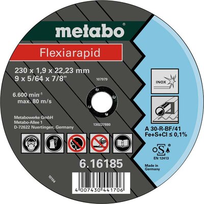 Metabo 616181000 Vágótárcsa, egyenes 25 db