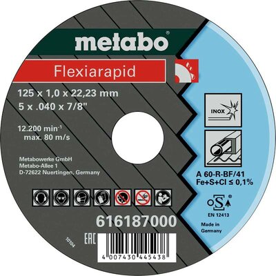 Metabo 616187000 Vágótárcsa, egyenes 25 db