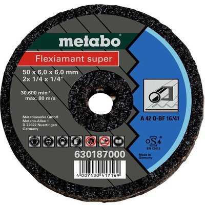 Metabo 630187000 Nagyolótárcsa, hajlított Furat átmérő 6 mm 25 db