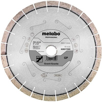 Metabo 628577000 Gyémánt bevonatú vágótárcsa Ø 230 mm Furat átmérő 22.23 mm 1 db