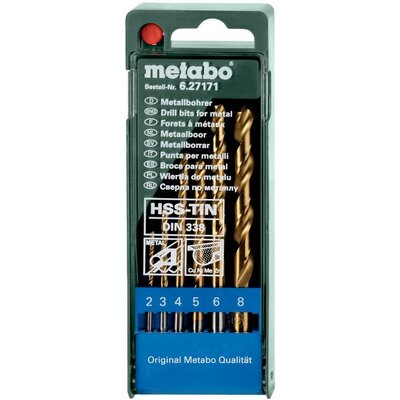 Metabo 627171000 Fém spirálfúró készlet 6 részes 1 db