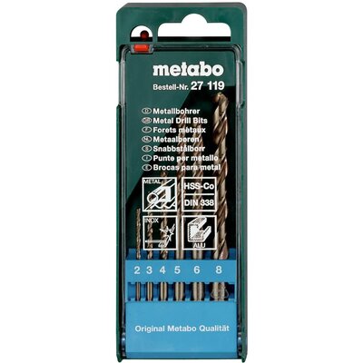 Metabo 627119000 Fém spirálfúró készlet 6 részes 1 db