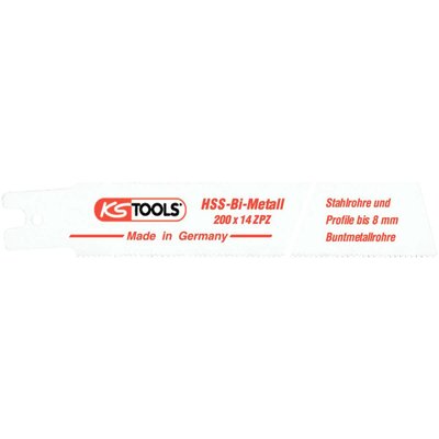 KS Tools 1294454 Rems kardfűrészlap, HSS bimetál, 200 mm, 1,8 mm, 5 db-os csomag 5 db