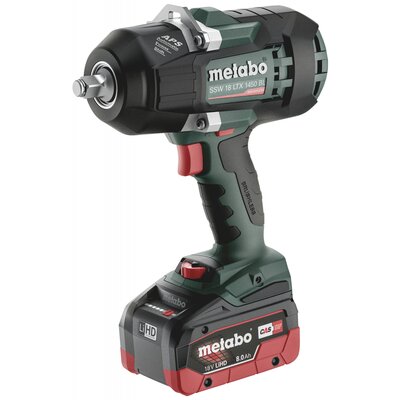 Metabo SSW 18 LTX 1450 BL 602401810 Akkus ütvecsavarozó 19 V Vele szállított akkuk száma 2 LiHD kefe nélkül, 2. akkuval, Hordtáskával, Töltővel